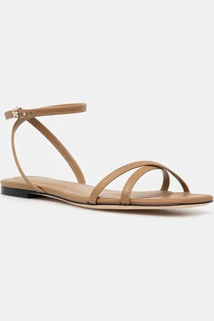 HUGO BOSS Kožené sandály Charlize dámské, barva, 50542217