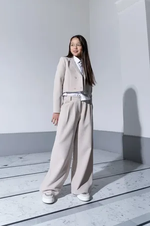 COCCODRILLO Oblekové kalhoty se širokými nohavicemi barva, ELEGANT JUNIOR GIRL