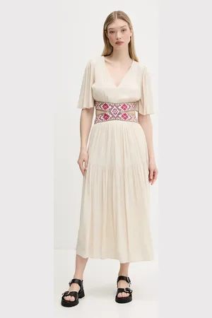 Desigual Šaty ELEMENT barva, maxi, 25SWVW98