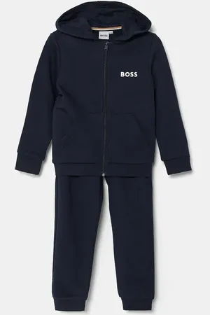 HUGO BOSS Dětská tepláková souprava tmavomodrá barva, J51136