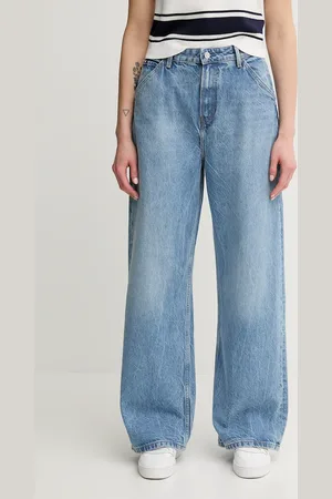 Tommy Hilfiger Džíny s příměsí lnu dámské, barva, WW0WW46792