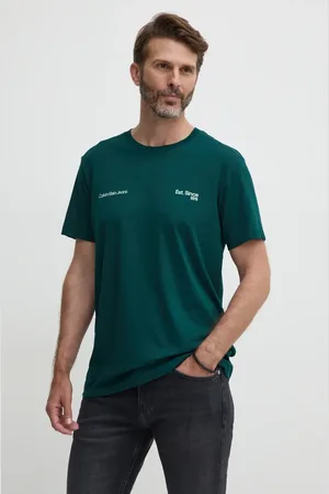 Calvin Klein Bavlněné tričko barva, s potiskem, J30J326867