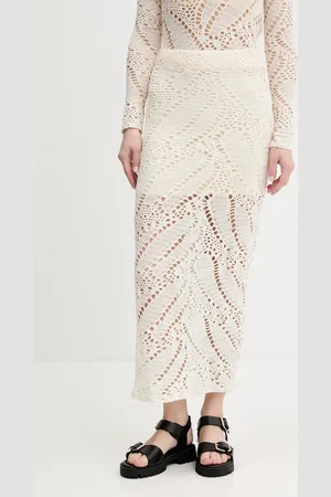 Desigual Sukně WOOLF barva, maxi, pouzdrová, 25SWFK04