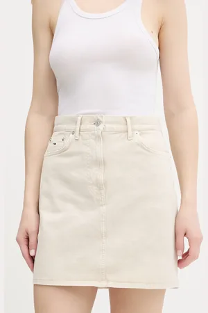 Tommy Hilfiger Džínová sukně barva, mini, DW0DW20607