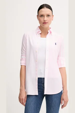 Ralph Lauren Bavlněná košile dámská, barva, regular, s klasickým límcem, 211965102