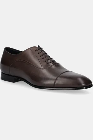 HUGO BOSS Kožené polobotky Quillon pánské, barva, 50546774