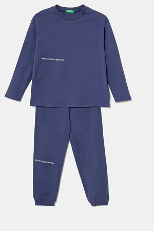 Benetton Pyžamo tmavomodrá barva, 30960P08D