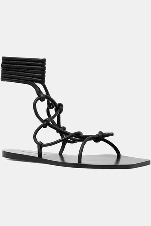 Rick Owens Kožené sandály Penta dámské, barva, LI01E4808