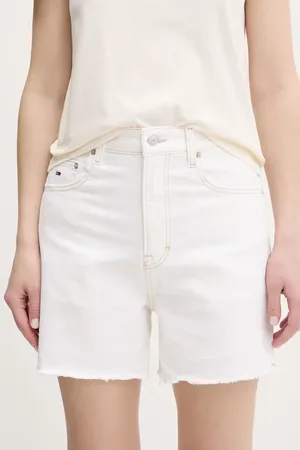Tommy Hilfiger Džínové šortky dámské, barva, high waist, DW0DW20093
