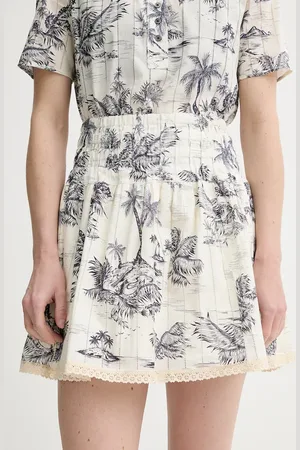 Zadig & Voltaire Bavlněná sukně barva, mini, áčková, WWSK01604