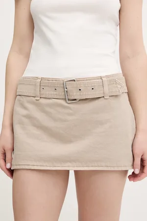 Abercrombie & Fitch Džínová kalhotová sukně barva, mini, KI143-5308