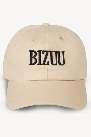 BIZUU Bavlněná baseballová čepice ZANE barva, s aplikací, ZANE KREMOWE