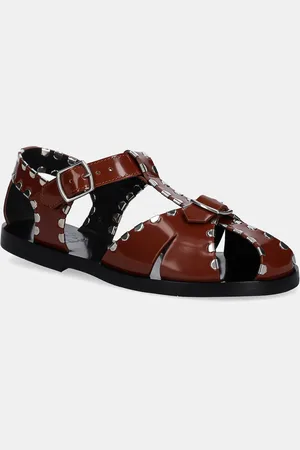 Bally Kožené sandály dámské, barva, WF0043