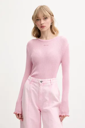 STINE GOYA Hedvábné tričko s dlouhým rukávem barva, SG-SS25-T060-2355
