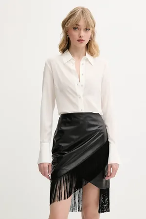 Blugirl Hedvábné tričko dámské, barva, regular, s klasickým límcem, RA5171.T2949