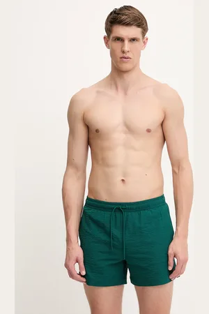 Abercrombie & Fitch Plavkové šortky barva, KI133-5040