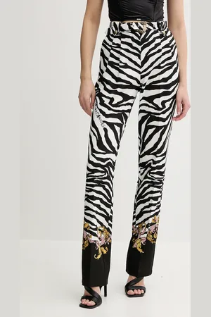 VERSACE Kalhoty dámské, barva, high waist, 78HAA1P1 NS641