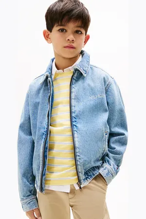 Tommy Hilfiger Dětská riflová bunda barva, KB0KB09578