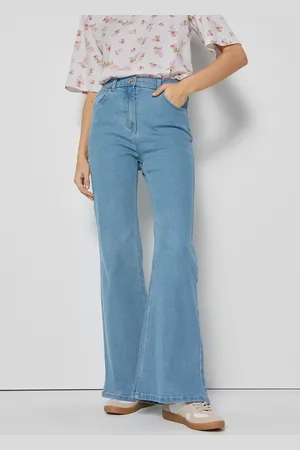 BIZUU Džíny ATLANTA dámské, high waist, ATLANTA BLEKITNY