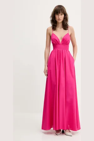 HUGO BOSS Bavlněné šaty barva, maxi, 50536456