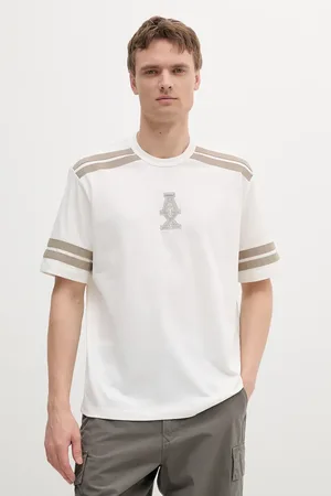 Armani Exchange Bavlněné tričko pánské, barva, s aplikací, XM000547 AF10362