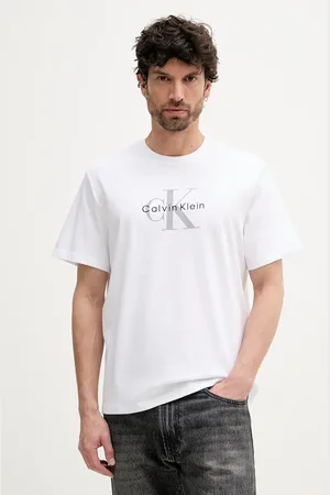 Calvin Klein Tričko pánské, barva, s potiskem, LV04RB862G