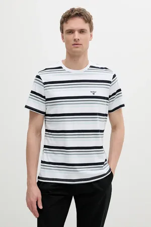 Barbour Bavlněné tričko Houstead Stripe Tailored Fit T-Shirt pánské, barva, MTS1392