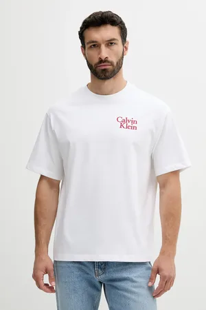 Calvin Klein Bavlněné tričko pánské, barva, s aplikací, LV04RC808G