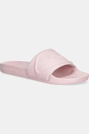 Calvin Klein Pantofle SLIDE PU HF MG dámské, barva, YW0YW01879