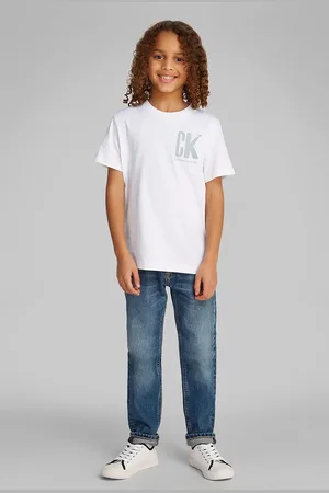 Calvin Klein Dětské bavlněné tričko barva, s potiskem, IB0IB02447