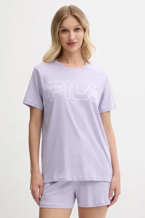 Fila Bavlněné pyžamo modrá barva, bavlněné, FPS4177