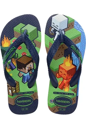 Havaianas Dětské žabky MINECRAFT modrá barva