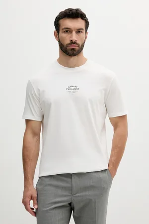 Armani Exchange Bavlněné tričko pánské, barva, s aplikací, XM000761 AF12308