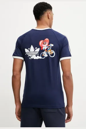 adidas Bavlněné tričko Cali Tee pánské, tmavomodrá barva, s aplikací, JP0984