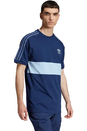 adidas Bavlněné tričko 3-Stripes Panel tmavomodrá barva, s aplikací, JD4276