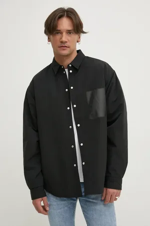Purple Brand Bunda SNAP FRONT SHIRT JACKET pánská, barva, přechodná, M3078-CNBB125