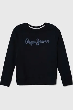 Pepe Jeans Dětská mikina tmavomodrá barva, s potiskem