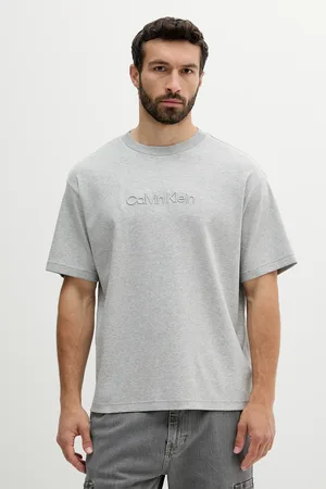 Calvin Klein Bavlněné tričko pánské, barva, s aplikací, LV04LC206G