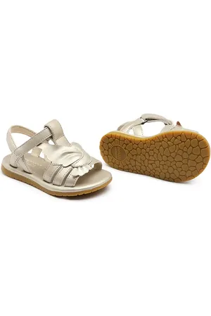 Donsje Kožené sandály Tiyola Sandals Dove barva, 1503201
