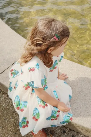 Konges Sløjd Šaty HEARTLILY DRESS GRS barva, mini, KS103220