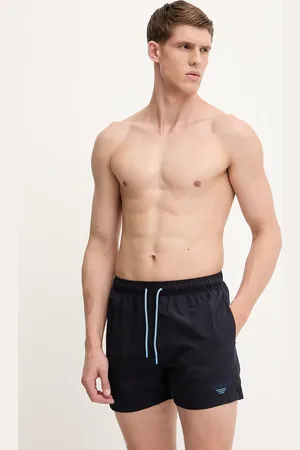 Emporio Armani Plavkové šortky tmavomodrá barva, EM000583 AF12334