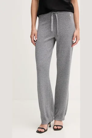 JOOP! Vlněné kalhoty dámské, barva, high waist, 30043973