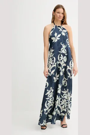 FORTE FORTE Šaty tmavomodrá barva, maxi, 13906 my dress