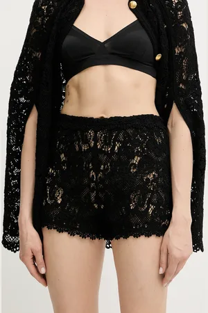 Twin-Set Bavlněné šortky dámské, barva, high waist, 251TS3133