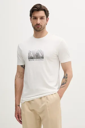 Armani Exchange Bavlněné tričko pánské, barva, s potiskem, XM000555 AF10358