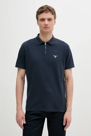 Barbour Bavlněné polo tričko Hingham Polo Shirt pánské, tmavomodrá barva, MML1458