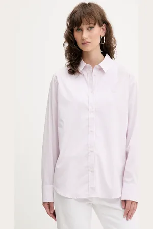 Guess Bavlněná košile dámská, barva, regular, s klasickým límcem, W5GH68 WH7Q1