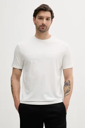 Armani Exchange Bavlněné tričko pánské, barva, s aplikací, XM000554 AF10356