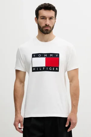 Tommy Hilfiger Bavlněné tričko SAILING pánské, barva, s aplikací, MN0MN00011