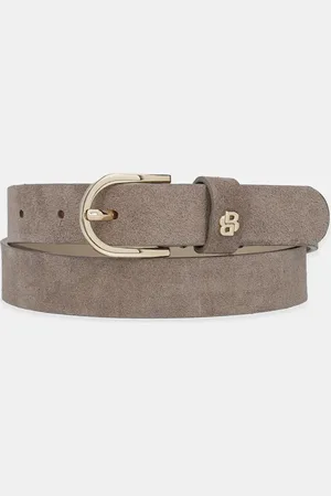 HUGO BOSS Semišový pásek dámský, barva, 50522643